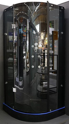 Душевой бокс EGO WAVE BLACK 900х900х2150 мм