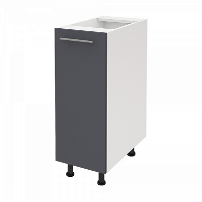 Тумба нижняя Руна МН 300x818x520 мм серый пепел РОКО