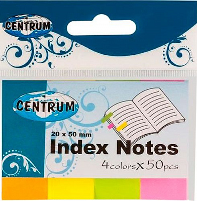 Стікер-закладинка 20x50 мм 50 шт. 85385 Centrum