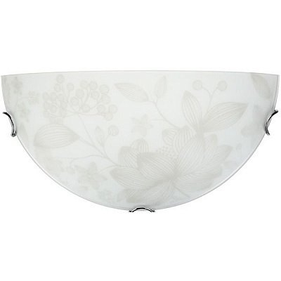 Светильник настенный Декора Флора 1x60 Вт E27 белый 24291 1/2 mat 