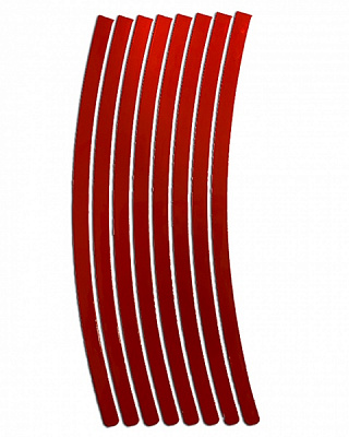 Светоотражатель LOOM LM-0011-red (наклейка для обода) 