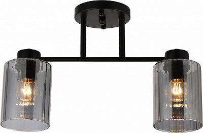 Люстра стельова Sensio Lilit 2x40 Вт E27 чорний ALG-07338/2