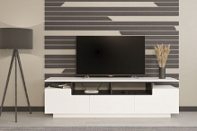 Тумба под ТВ тумба Мери нимфея альба/черный 