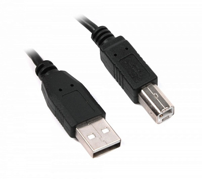 Кабель Maxxter 1 м чорний (UF-AMBM-1M) USB2.0 AM/BM