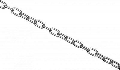 Цепь короткозвеньевая 4 мм 1 м