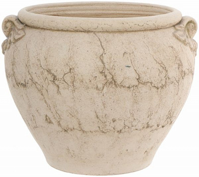 Горщик шамотний Рондо №2 198 круглий 28,8л кремовий