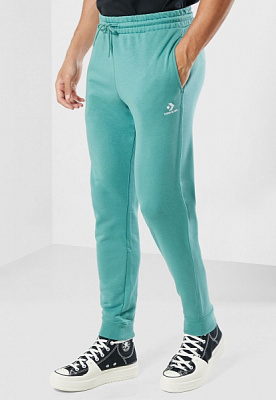 Брюки Converse GO-TO EMBROIDERED STAR CHEVRON FRENCH TERRY SWEATPANT 10023873-346 р. 2XL зеленый