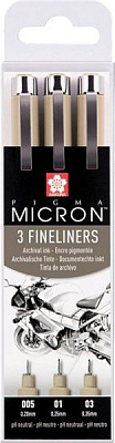 Набор линеров PIGMA Micron Sakura PIGMA Micron DESIGN 3 штуки XSDK3FD 