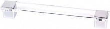 Меблева ручка 52035 160 мм прозорий Ferro Fiori PL 11004.160