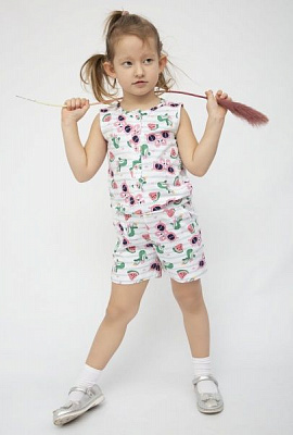 Полукомбинезон для девочек Luna Kids Flamingo р.122-128 мульти №0031/16197 