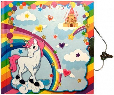 Блокнот дитячий на замочку Malevaro Єдиноріг (480613-U)