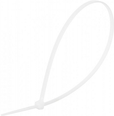 Стяжка кабельна CarLife білий, уп. 100 шт. 3,6х300мм