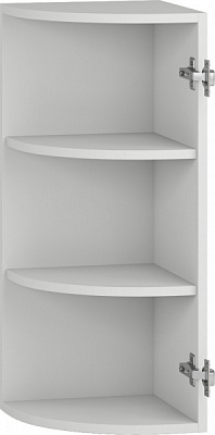 Шафа верхня Грейд кутова радіусна (стандарт) 300x720x300 мм сірий