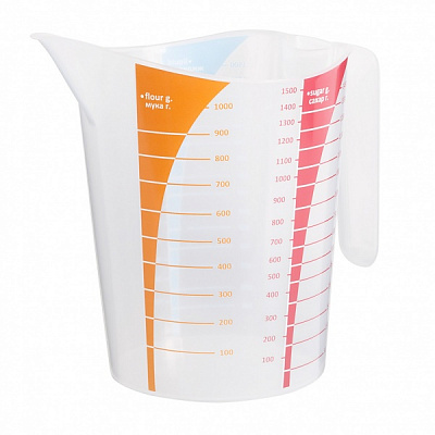 Мерная кружка 1,5 л прозрачный Flamberg