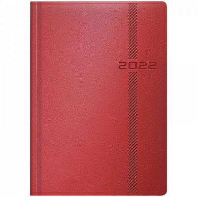Щоденник датований Стандарт червоний Brunnen Melavir A5 2022