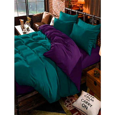 Комплект постільної білизни acai+corsair 1,5 сп. фіолетовий