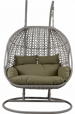 Кресло-кокон Bella Vita Тоскана подушка серая