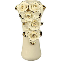 Свічник керамічний Бароко з трояндами 22 см