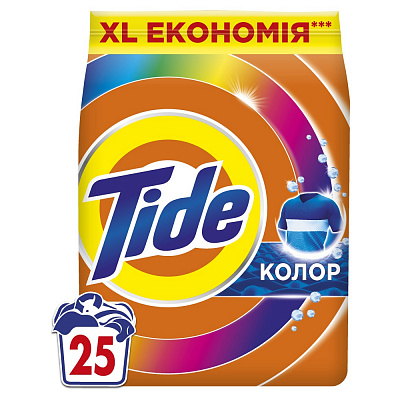 Стиральный порошок для машинной и ручной стирки Tide Аква-Пудра Color 3,4 кг