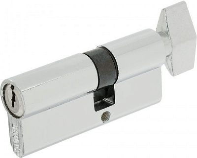 Цилиндр Bruno 40x30 ключ-вороток 70 мм хром