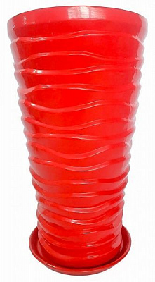 Горщик Пальма круглий 29 л червоний