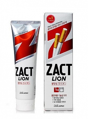 Зубна паста Lion Zact відбілювання нальоту від кави та нікотину 150 мл
