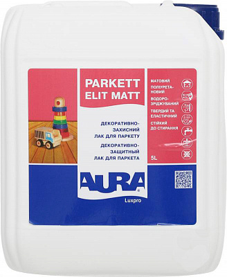 Лак паркетний Luxpro Parkett Elit Aura напівмат 0,75 л прозорий