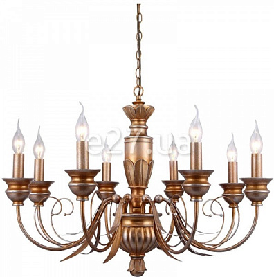 Люстра подвесная Arte Lamp DoraturaA9075LM-8GA 8x60 Вт E14 античное золото 