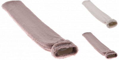 Подушка-грелка Резиновая KM в чехле из искусственного меха 72x12 см в ассортименте 