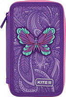 Пенал 623-1 Flowery KITE фиолетовый