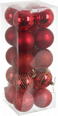 Набор елочных шаров Мороз в ассортименте (EPI-N3-4086AK) d 70 мм 20 шт./уп.