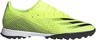 Бутсы Adidas X GHOSTED.3 TF FW6944 р. UK 9 желтый