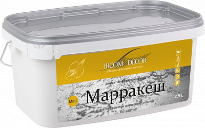Декоративна фарба Ircom Decor Марракеш Matt біле срібло 2,5 л