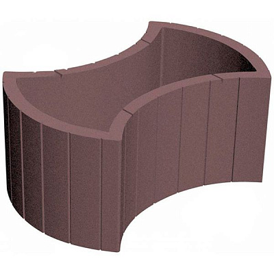 Цветочница коричневая 450х660 мм