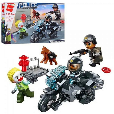 Конструктор Qman 1926-4 поліція мотоцикл фігурки ODT100413