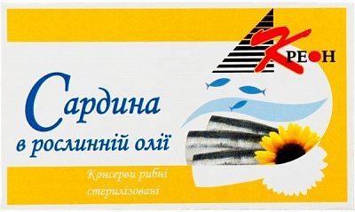 Сардины ТМ Креон в растительном масле 125