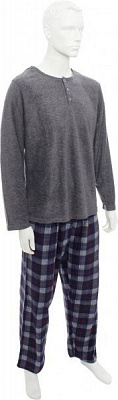 Костюм домашний мужской La Nuit р. M серый Check 