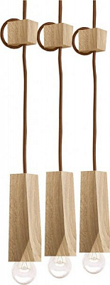Світильник підвісний ADLUX Easy EP-3-О-Br 3x10 Вт E14 дуб