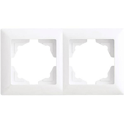 Рамка двухместная Gunsan VISAGE универсальная белый VS 28 11 141