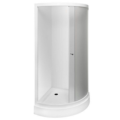 Душевая кабина Korra K-601 900x900x1985 профиль белый, стекло мат.