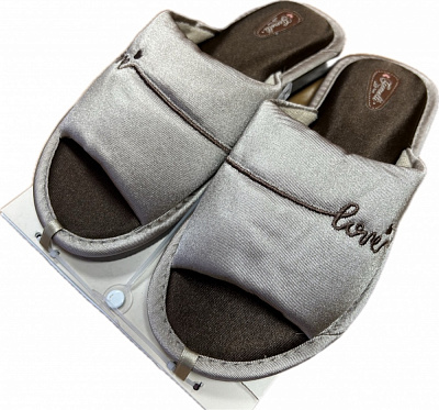 Тапки домашние Gemelli Атлас р.39 бежевый