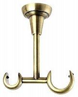Держатель для карниза Cardinal наборной потолочный открытый d25/19 антик 1 шт.
