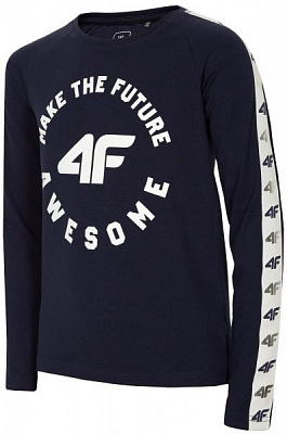 Футболка 4F HJZ19-JTSDL002-30S 164 темно-синій