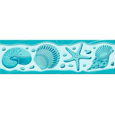 Бордюр Golden Tile Аквариум М86311 бирюзовый 200x60 мм