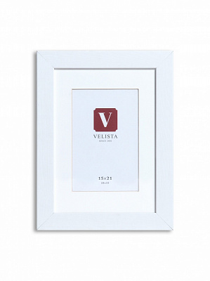 Фоторамка с паспарту Velista 24W-6003v 15x21/10x15 см белый