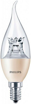 Лампа светодиодная Philips MAS LEDcandle D 6 Вт BA39 прозрачная E14 220 В 2700 К 929000271902 
