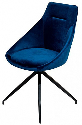 Стілець обідній Маріо DC-79011S 530х575х880 мм чорний/синій