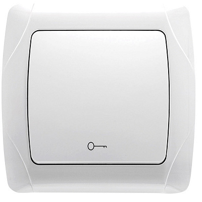 Кнопка дверного замка Viko Carmen белая