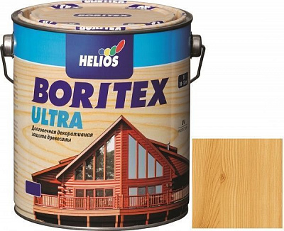 Лазурь Helios Boritex Ultra 2 сосна шелковистый мат 0,75 л