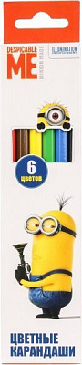 Карандаши цветные Universal Studios Despicable Me 6 шт.